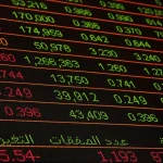 Financial graph uptrend momentum